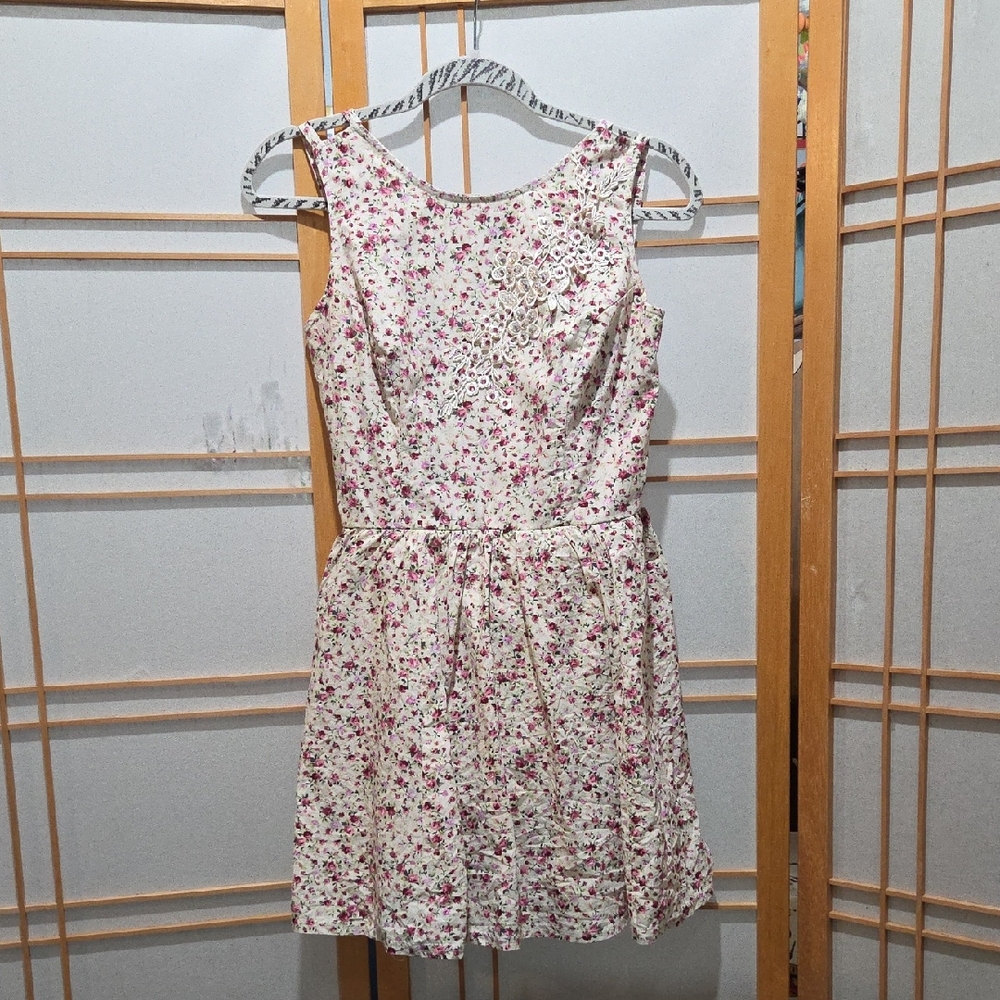 Weissman Pink and White Floral Dance Costume